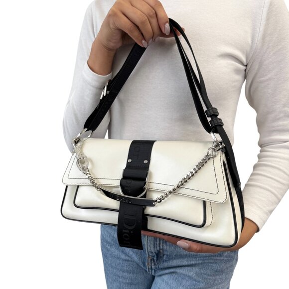 Christian Dior Vintage 2004 Hardcore Shoulder Bag Charm Rhinestone [106431] - Picture 3 of 14